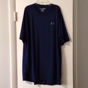 Men's Under Armour HeatGear Tech Tee Navy Blue Size XL Tall